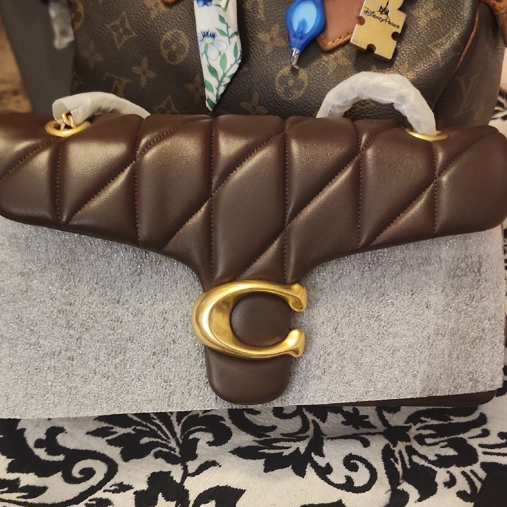 Coach Maple Quilted Tabby 26